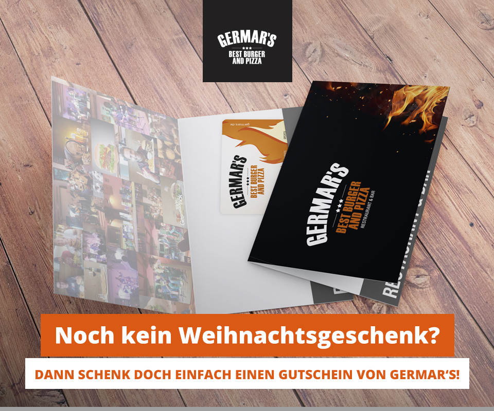 Das Ideale Geschenk Zu Weihnachten Unser Gutschein Germar S Best Burger And Pizza