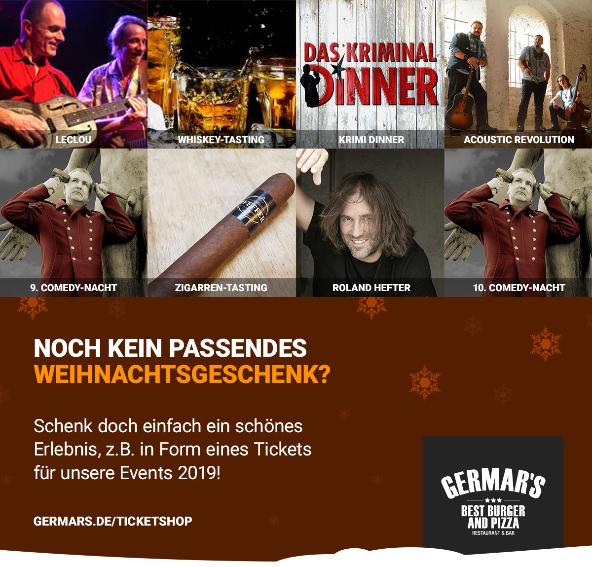 Germar's Event Tickets Weihnachtsgeschenk